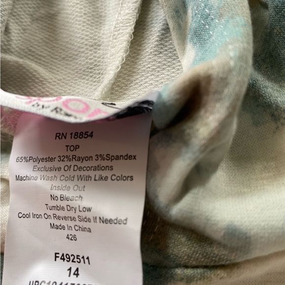 Rare sport tie-dye hoodie and pant set - Picture 4 of 5